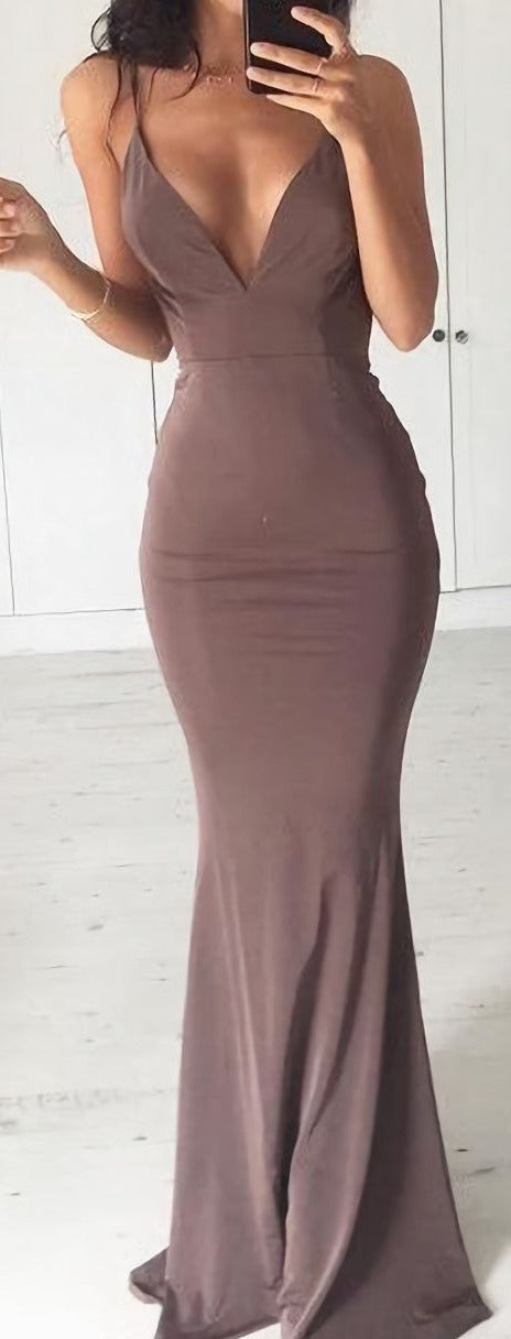 Charming Mermaid Spaghetti Straps Sexy Prom Dresses Secondary image