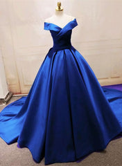 Royal Blue Party Dress Outfits For Girls, Prom Dress Outfits For Women , Long Formal Gowns