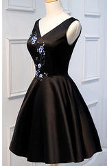 Short Black Prom Dresses For Black girls For Women, Black Short Formal Homecoming Dresses