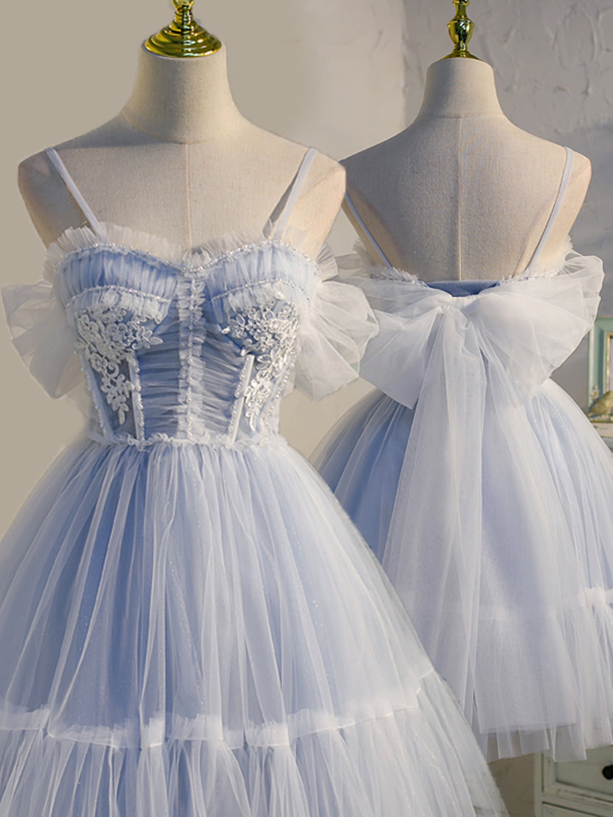 Short Off the Shoulder Light Blue Prom Dresses For Black girls For Women, Light Blue Formal Homecoming Dresses