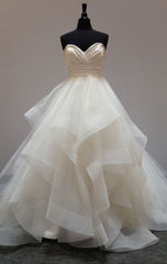 Simple Sweetheart Neck Tulle Long Wedding Dress Outfits For Girls,Corset Back Bridal Gown