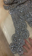 Trendy Prom Dresses For Black girls Long Sequin,Royal Blue Designer Evening Gowns with Crystals Diamond
